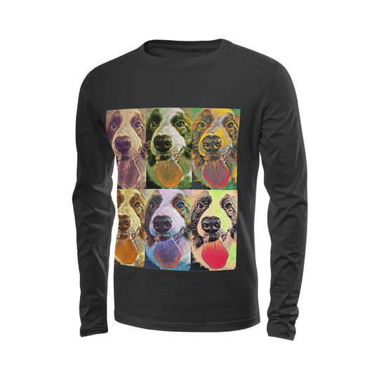 Black long sleeve t-shirt - The prophecy Printy6