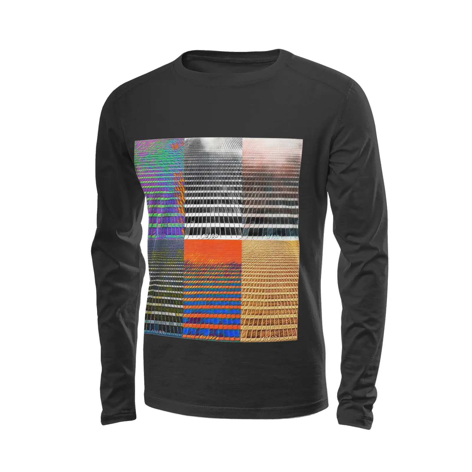 Black long sleeve t-shirt - The show must go on - 10100 Printy6