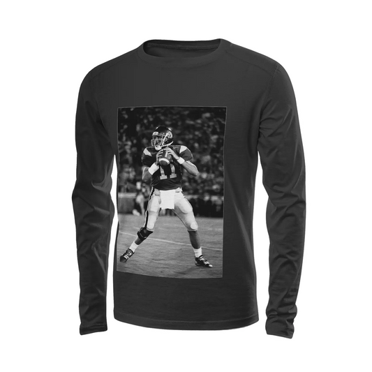 Black long sleeve t-shirt - USC Football (2) - Matt Leinart Printy6
