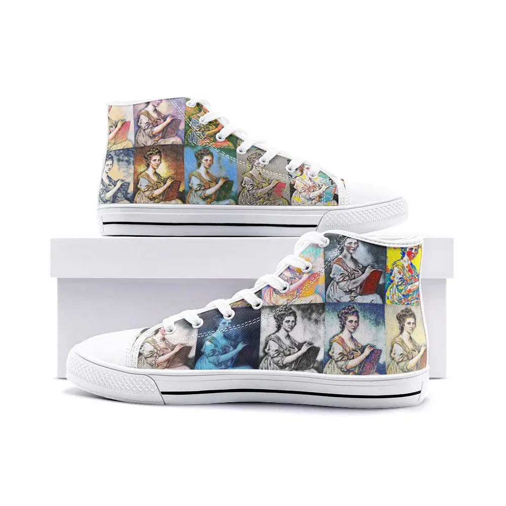 High top sneakers - School of painting - Angelica Kauffman Printy6