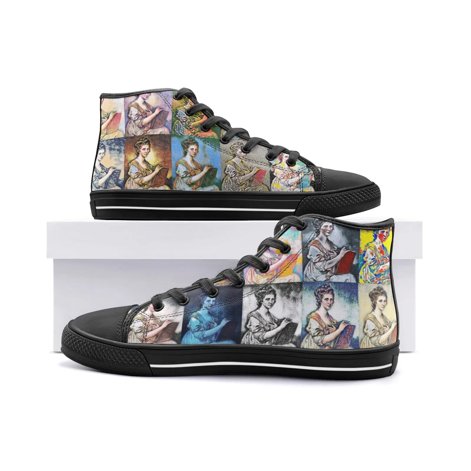 High top sneakers - School of painting - Angelica Kauffman Printy6