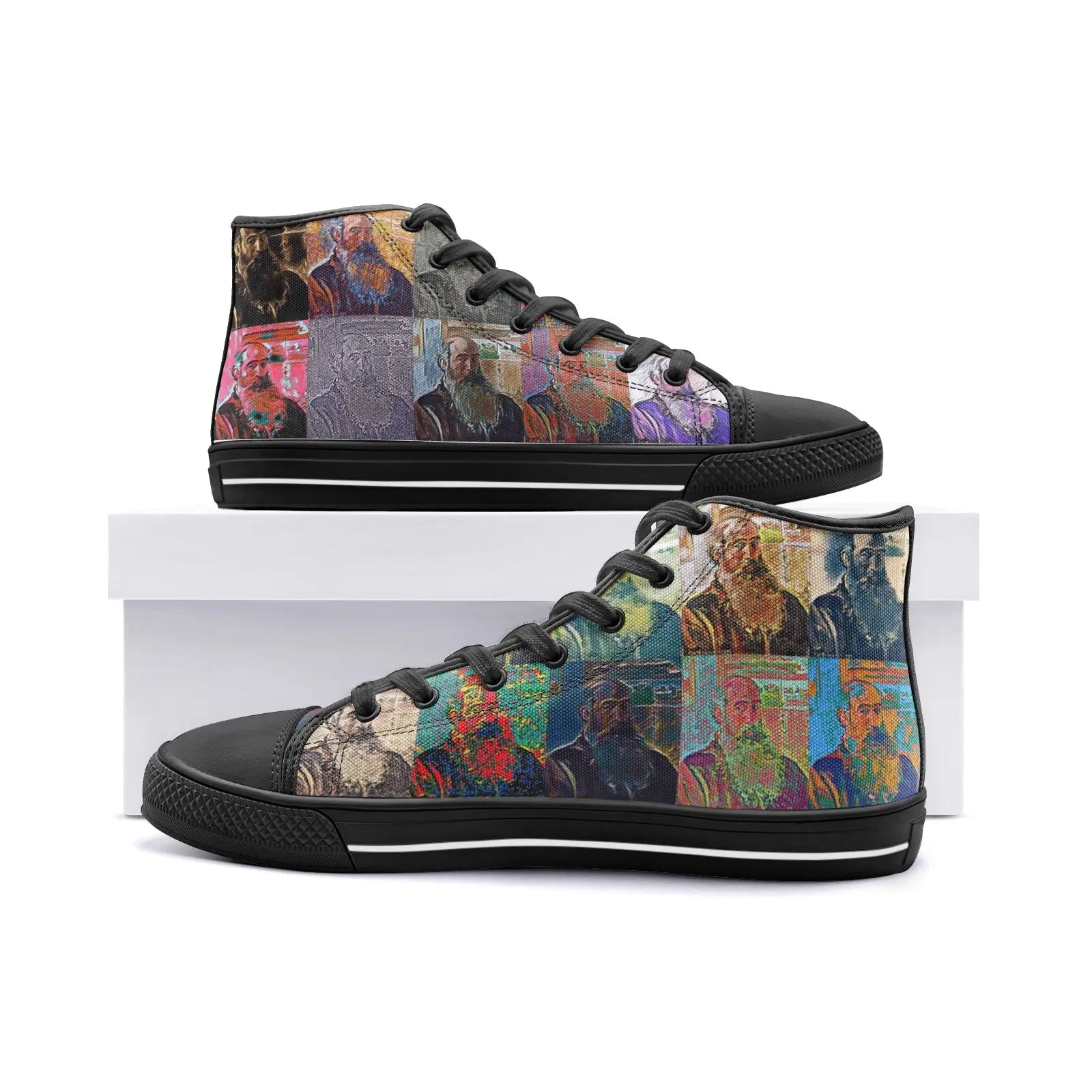 High top sneakers - School of painting - Camille Pissarro Printy6
