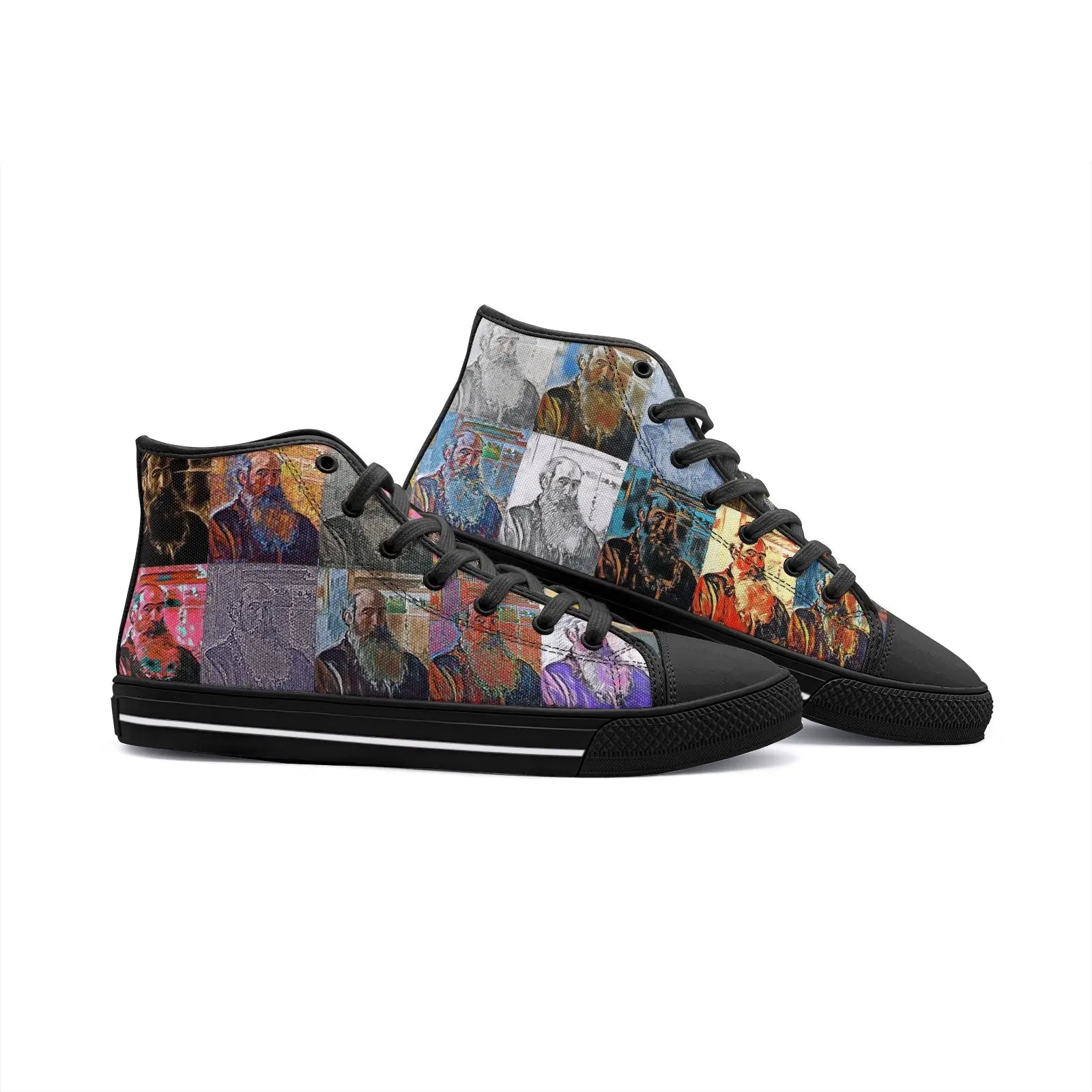 High top sneakers - School of painting - Camille Pissarro Printy6