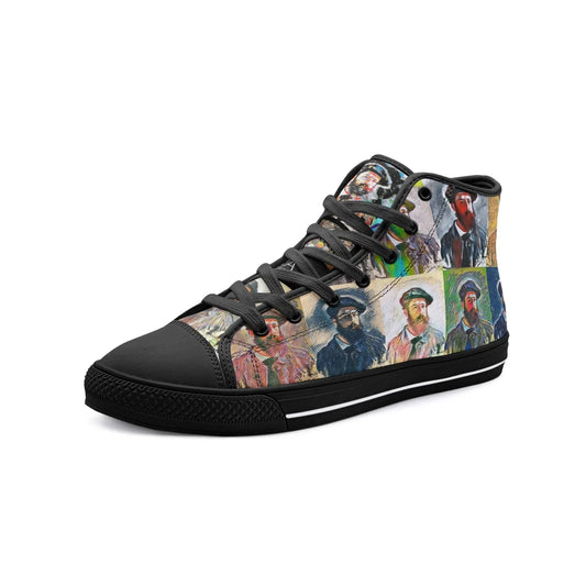 High top sneakers - School of painting - Claude Monet Printy6