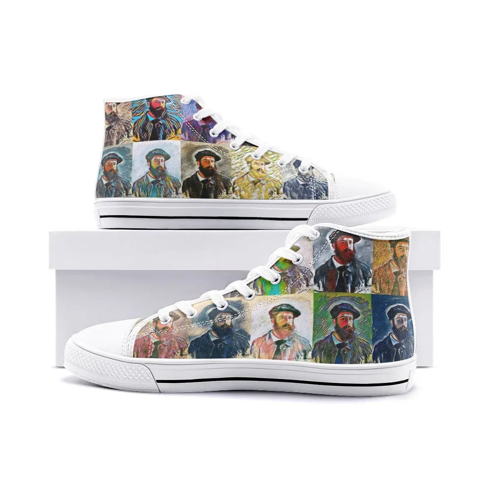 High top sneakers - School of painting - Claude Monet Printy6