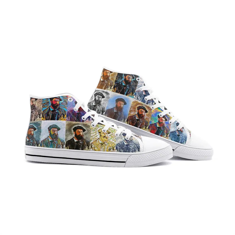 High top sneakers - School of painting - Claude Monet Printy6