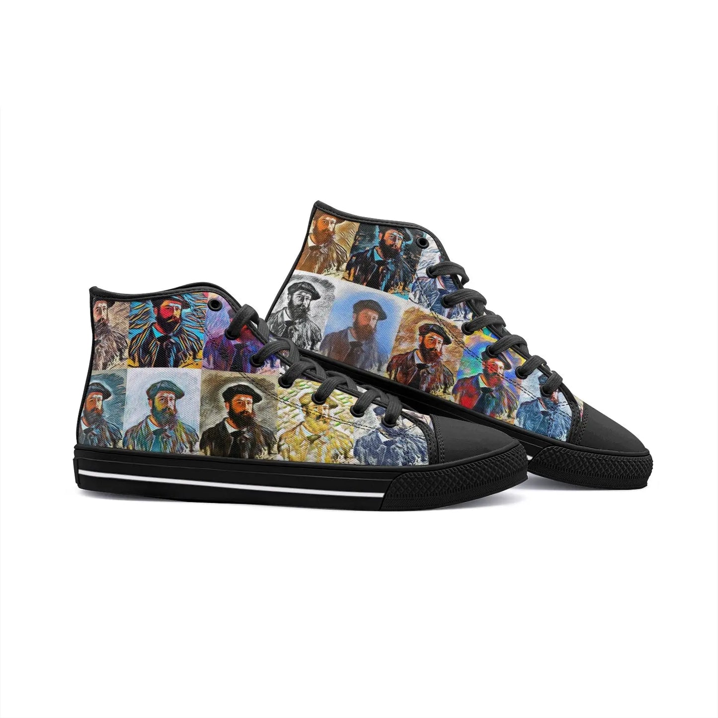 High top sneakers - School of painting - Claude Monet Printy6