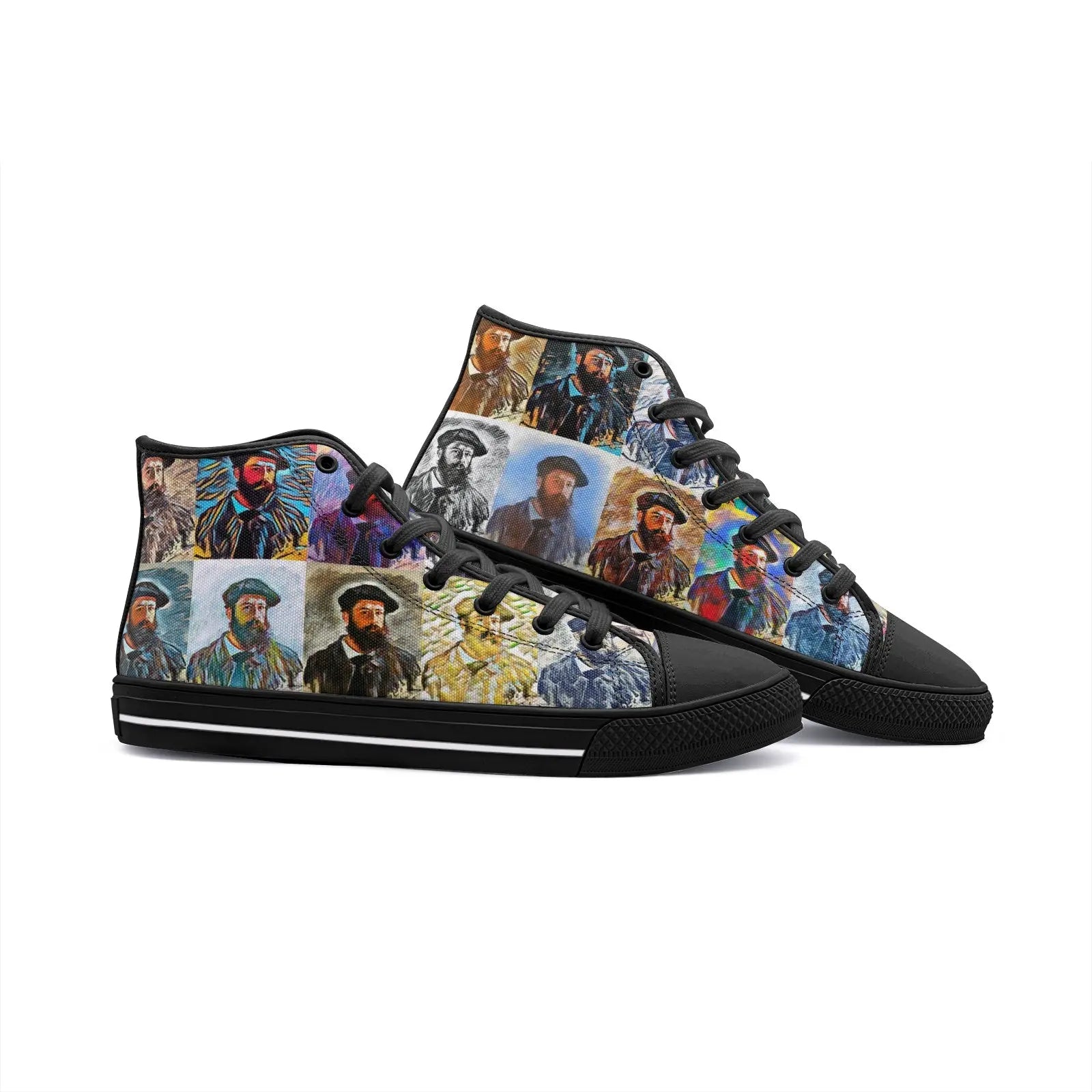High top sneakers - School of painting - Claude Monet Printy6