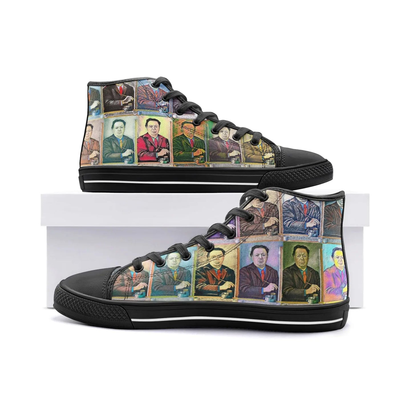 High top sneakers - School of painting - Diego Rivera Printy6