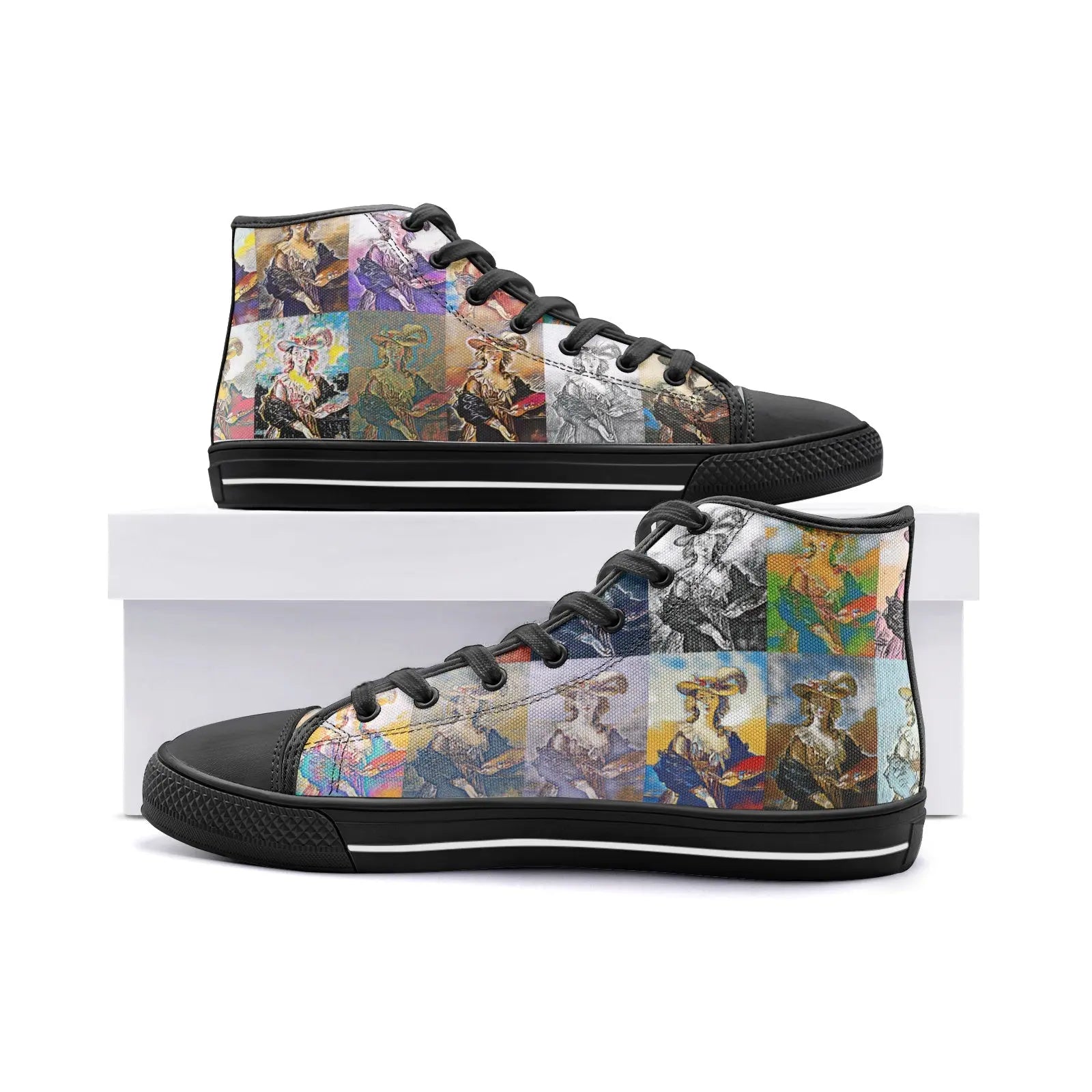 High top sneakers - School of painting - Elizabeth Lebrun Printy6