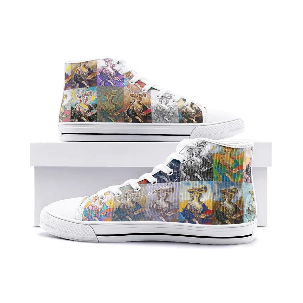 High top sneakers - School of painting - Elizabeth Lebrun Printy6