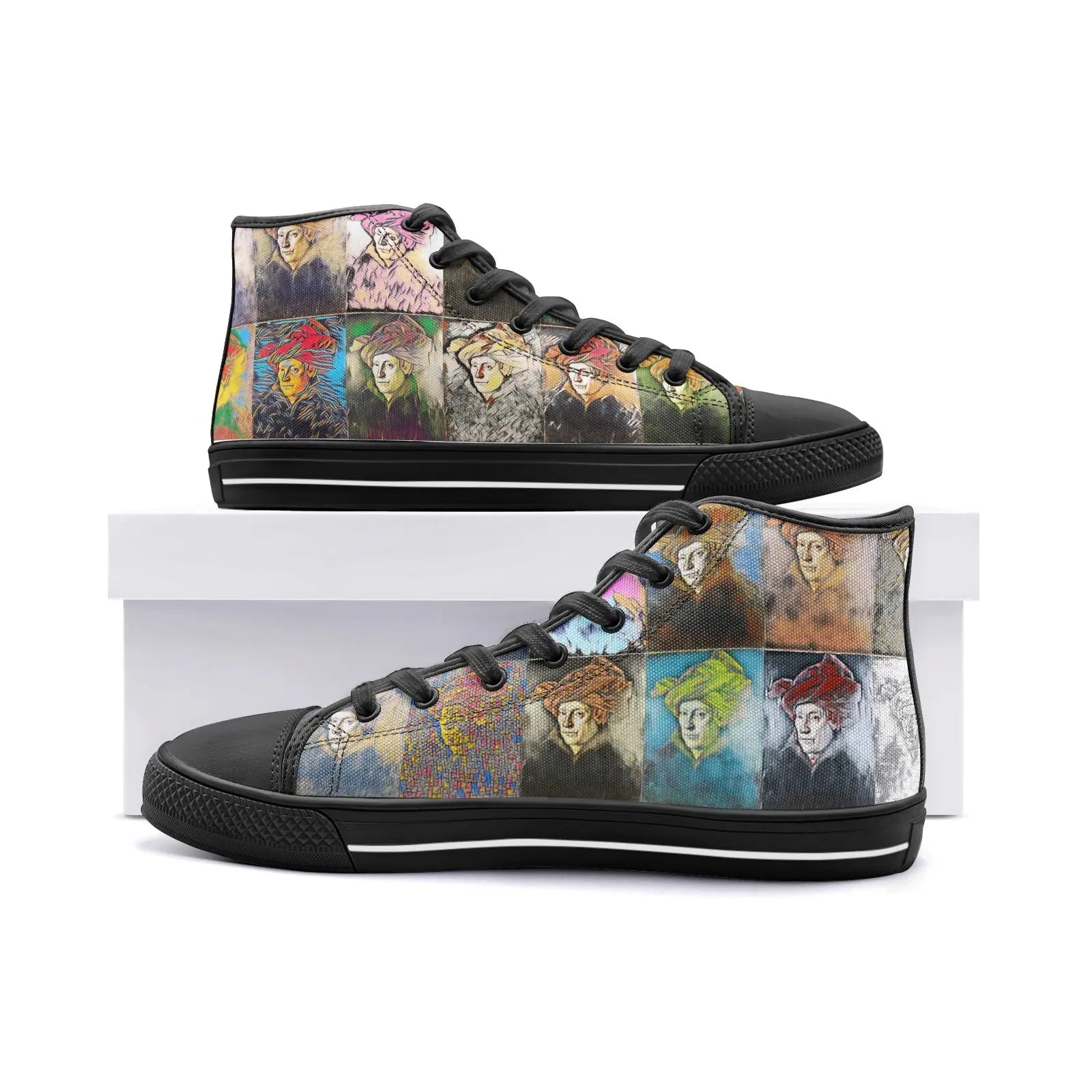 High top sneakers - School of painting - Jan Van Eyck Printy6