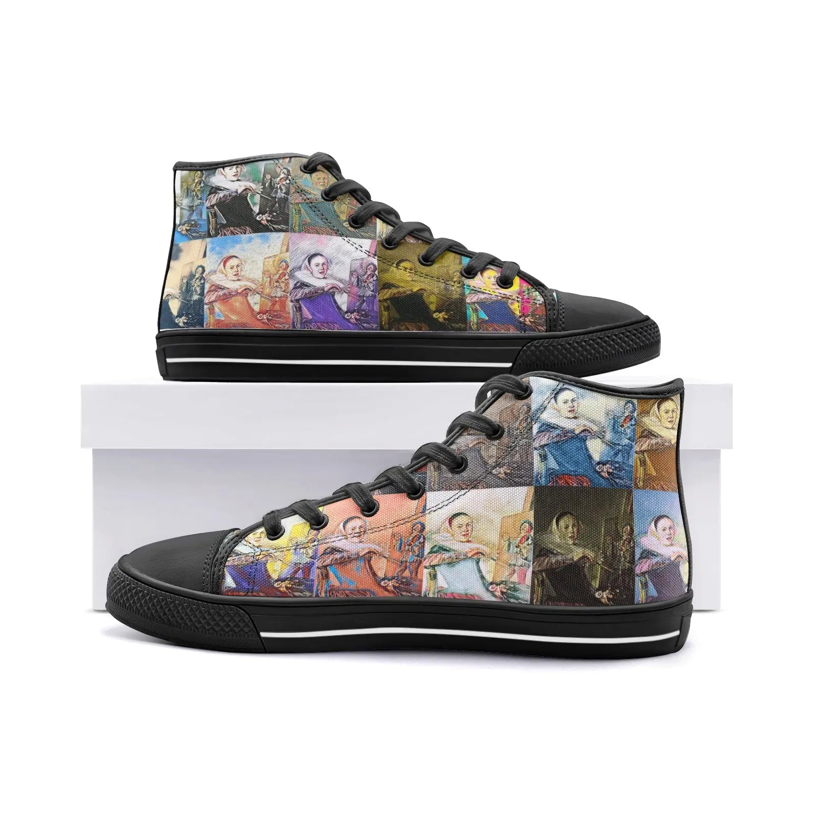 High top sneakers - School of painting - Judith Leyster Printy6