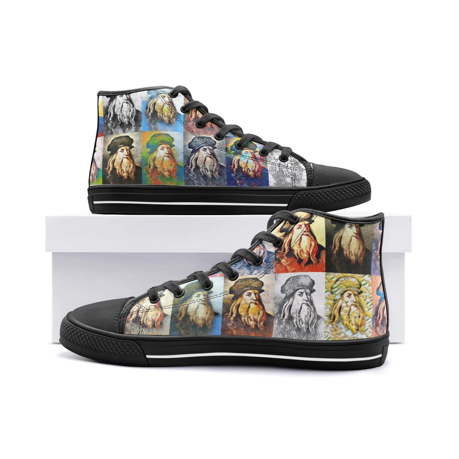 High top sneakers - School of painting - Leonardo Da Vinci Printy6