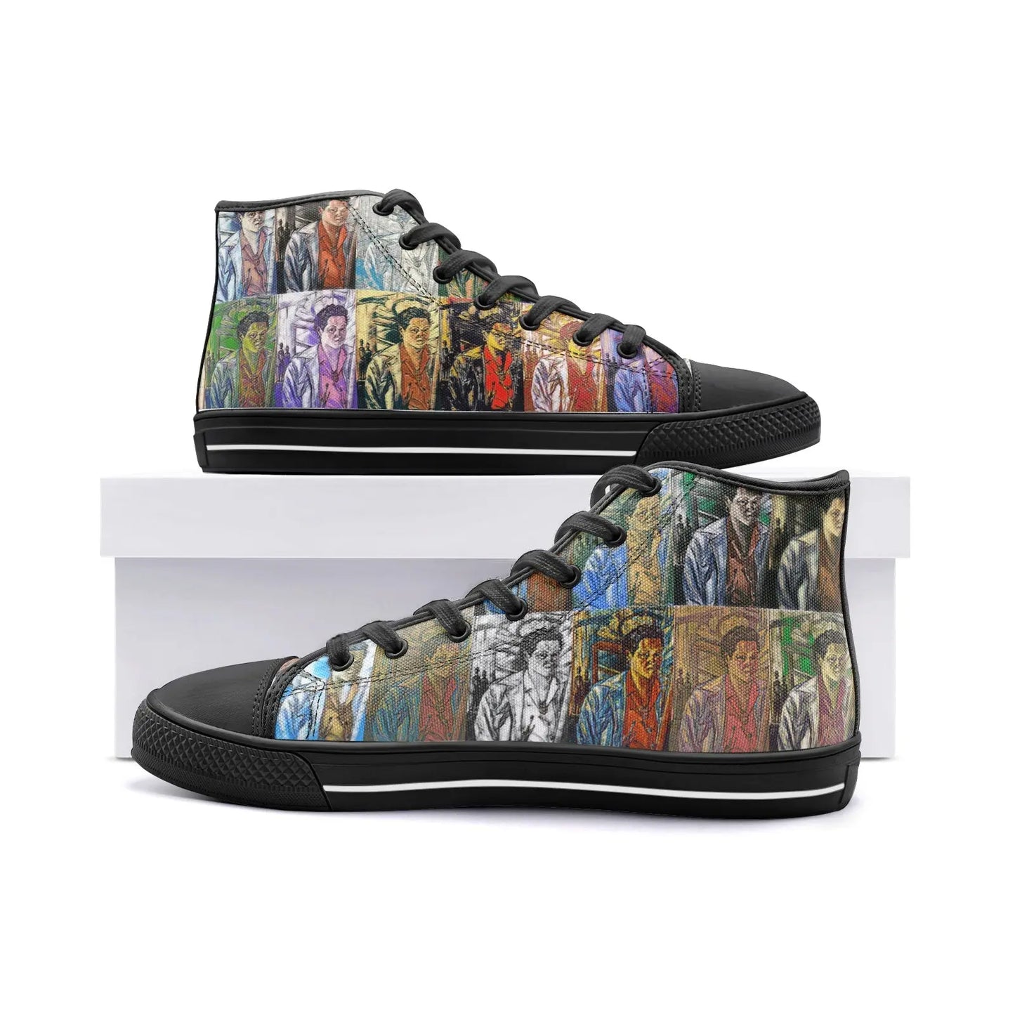 High top sneakers - School of painting - Lois Mailou Jones Printy6