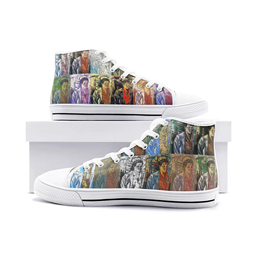 High top sneakers - School of painting - Lois Mailou Jones Printy6