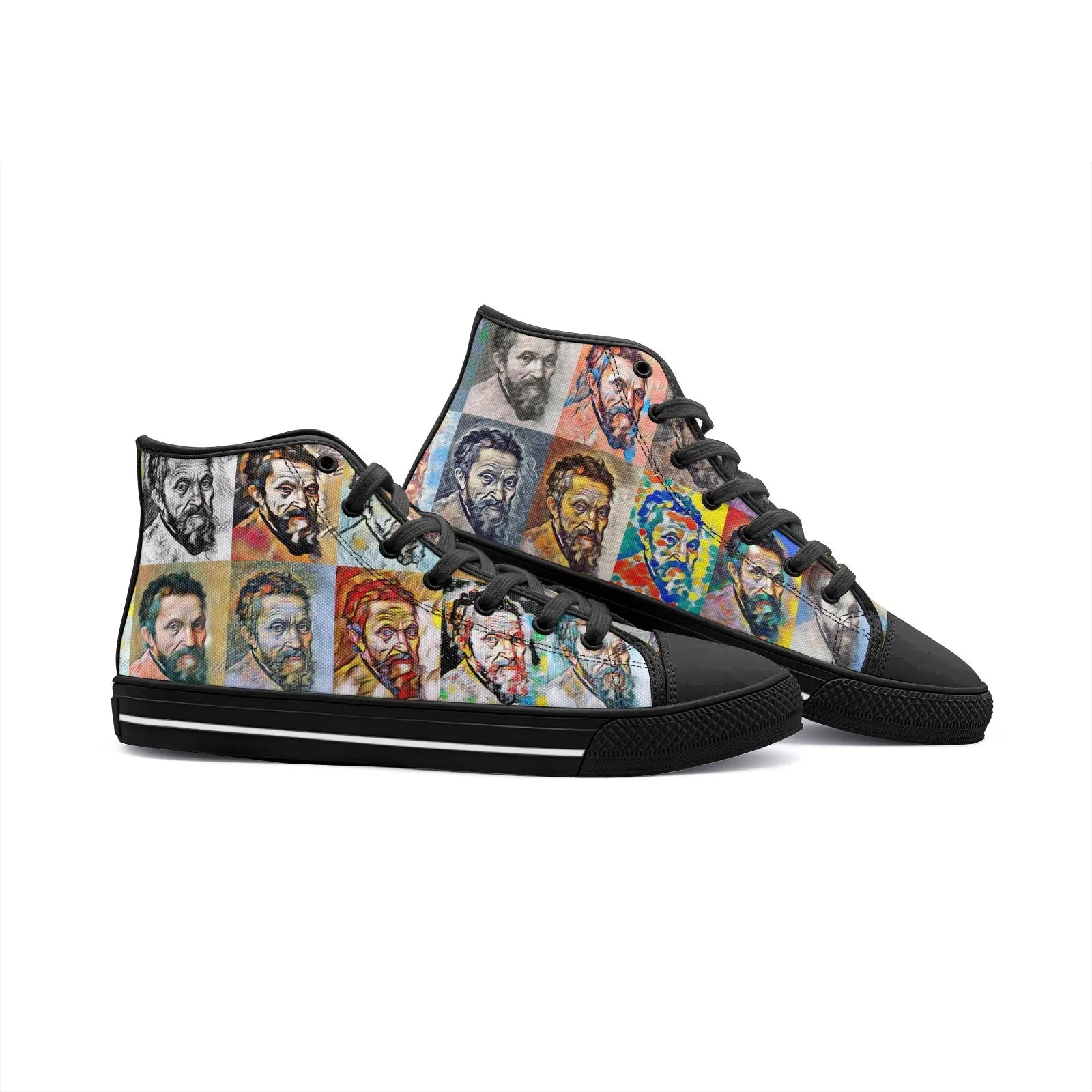 High top sneakers - School of painting - Michelangelo Buonarroti Printy6