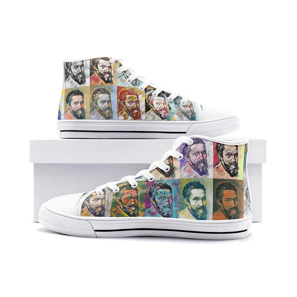 High top sneakers - School of painting - Michelangelo Buonarroti Printy6