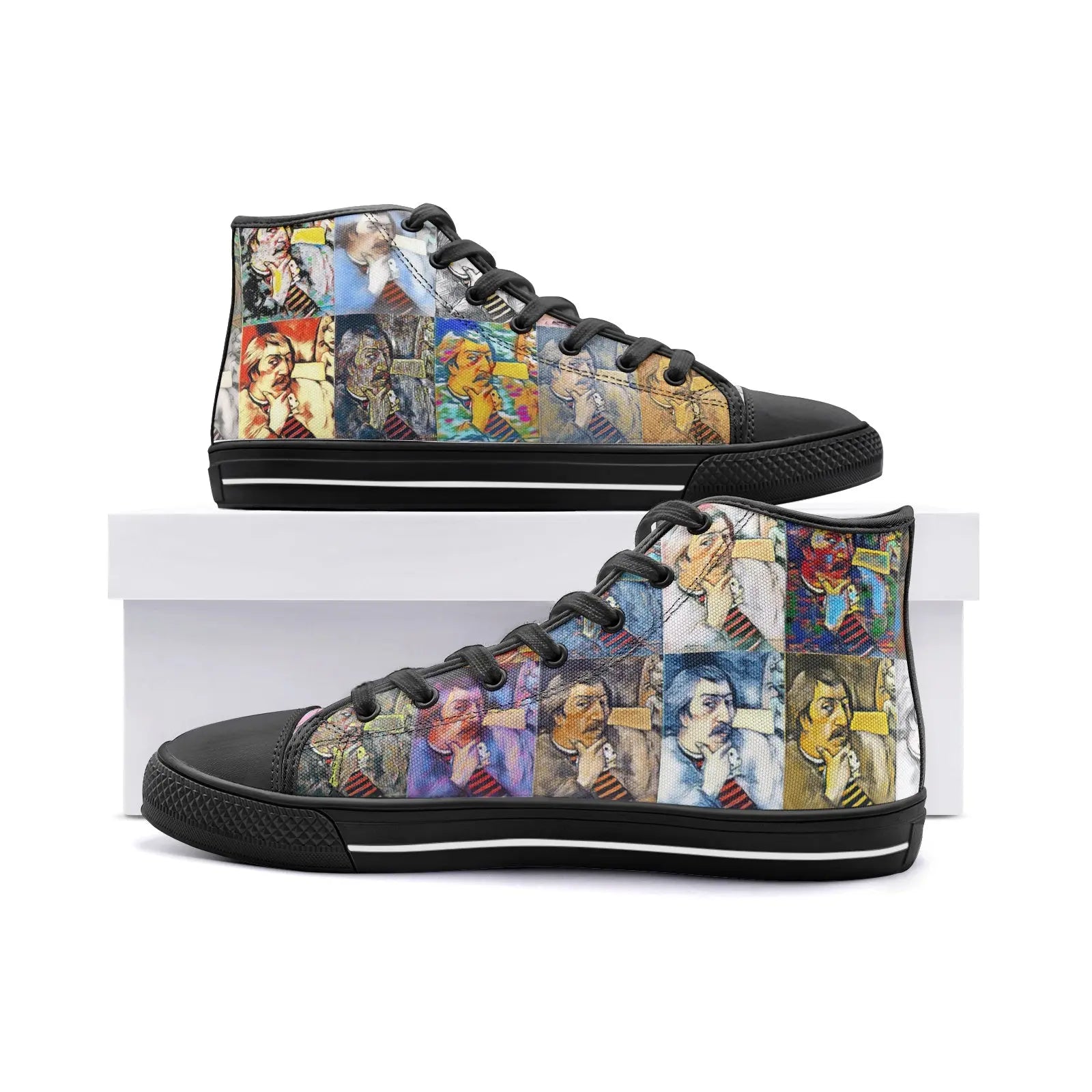 High top sneakers - School of painting - Paul Gauguin Printy6