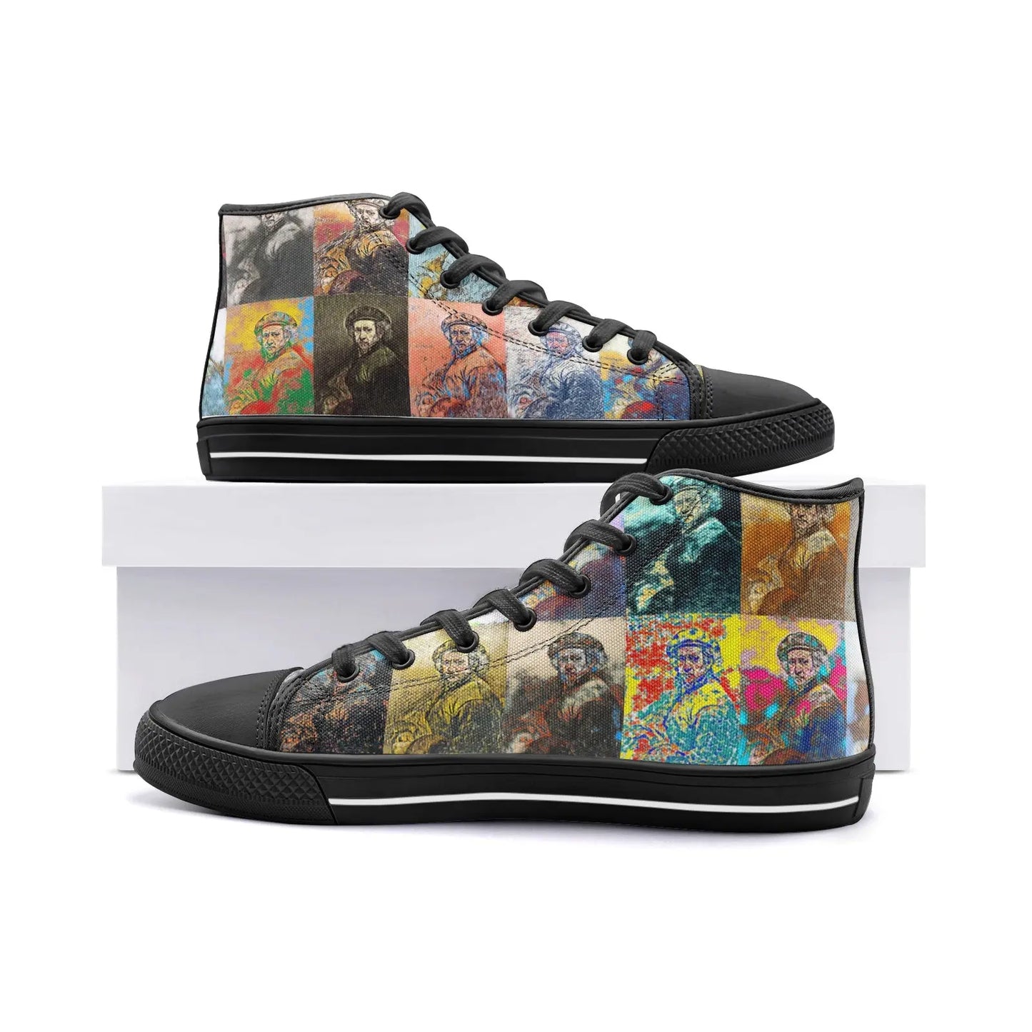 High top sneakers - School of painting - Rembrandt Van Rijn Printy6