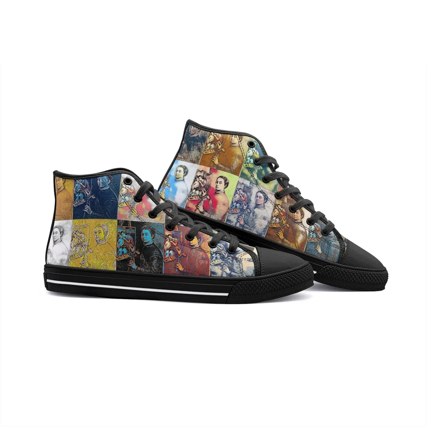 High top sneakers - School of painting - Sofonisba Anguissola Printy6