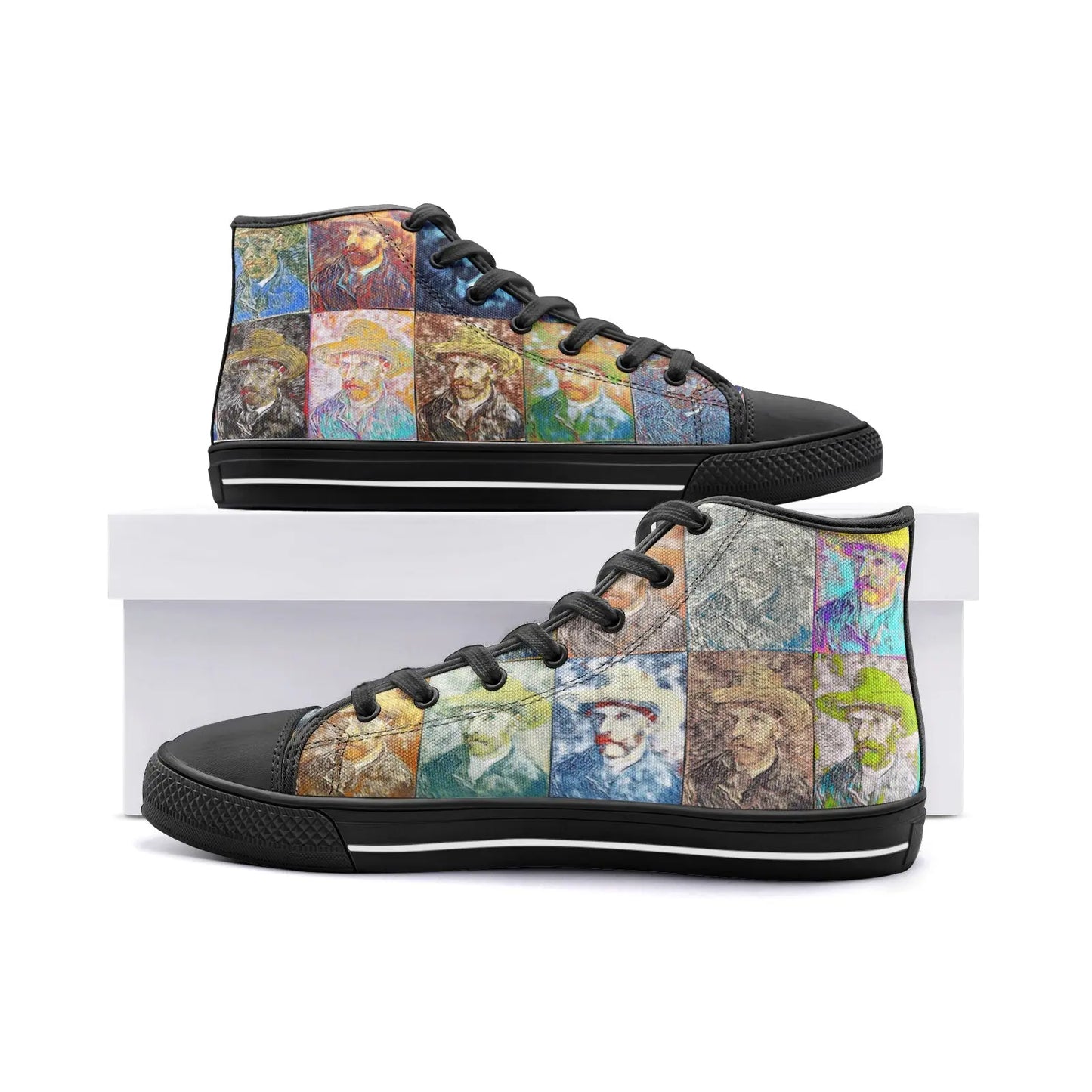 High top sneakers - School of painting - Vincent Van Gogh Printy6