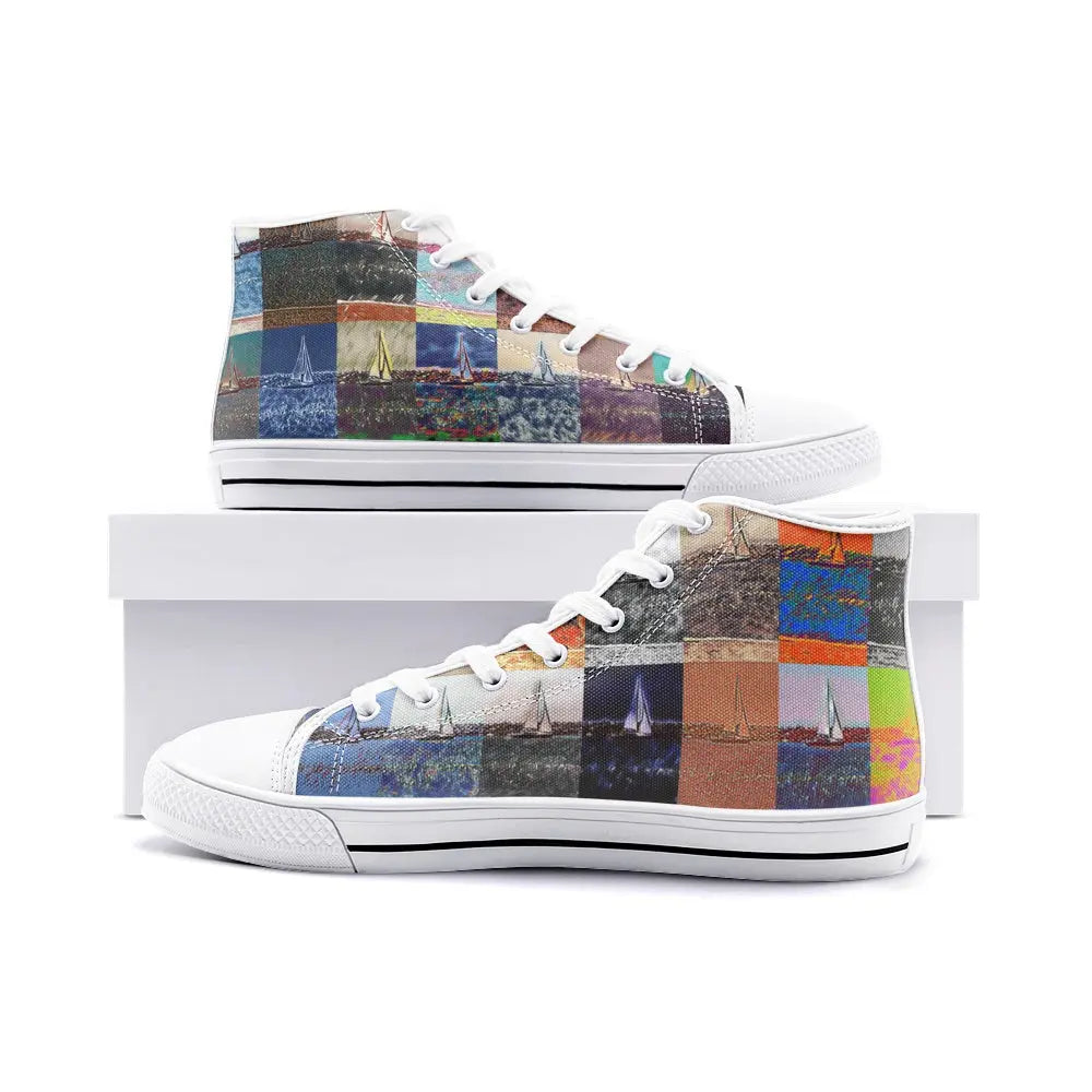 High top sneakers - The show must go on - Marina del Rey Printy6
