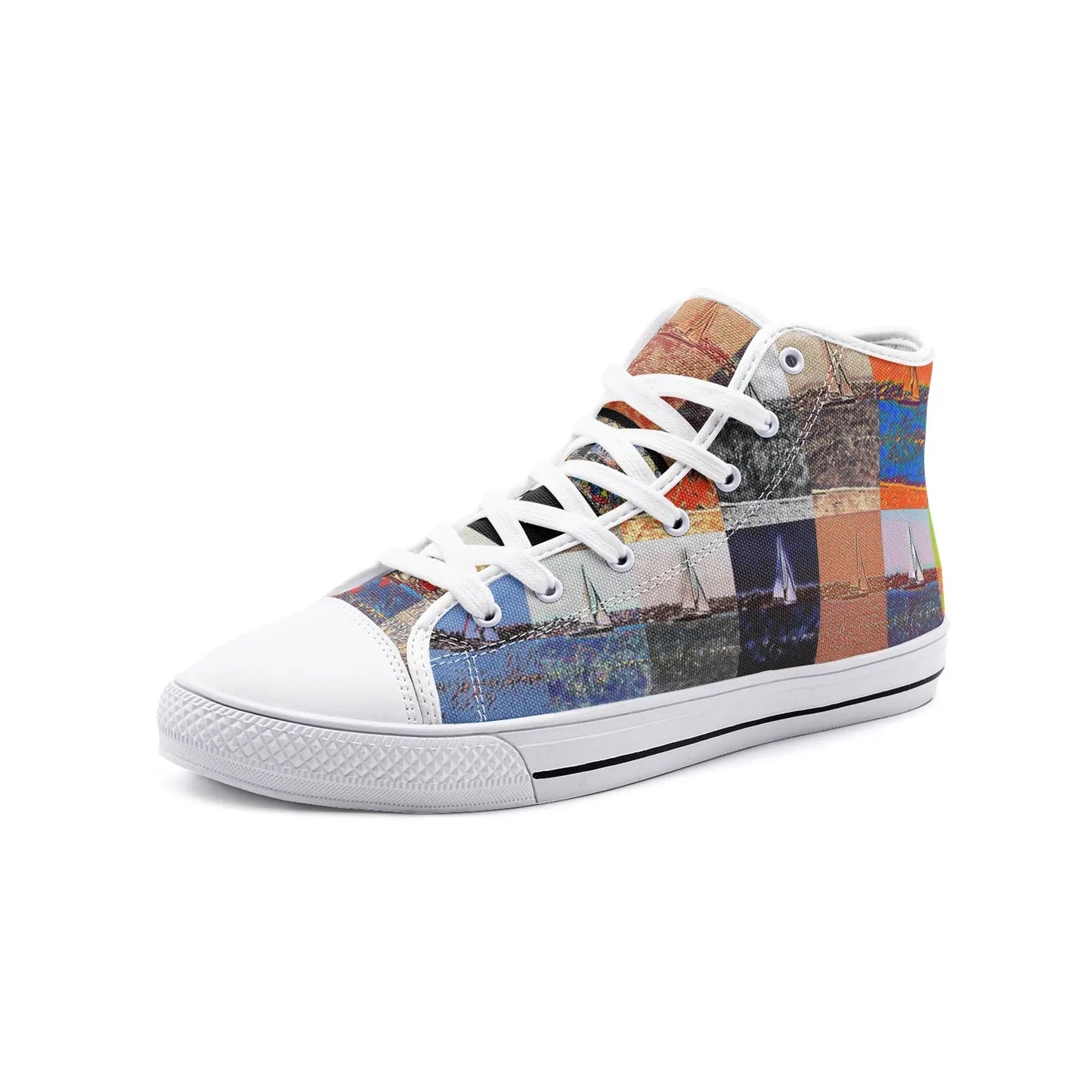 High top sneakers - The show must go on - Marina del Rey Printy6