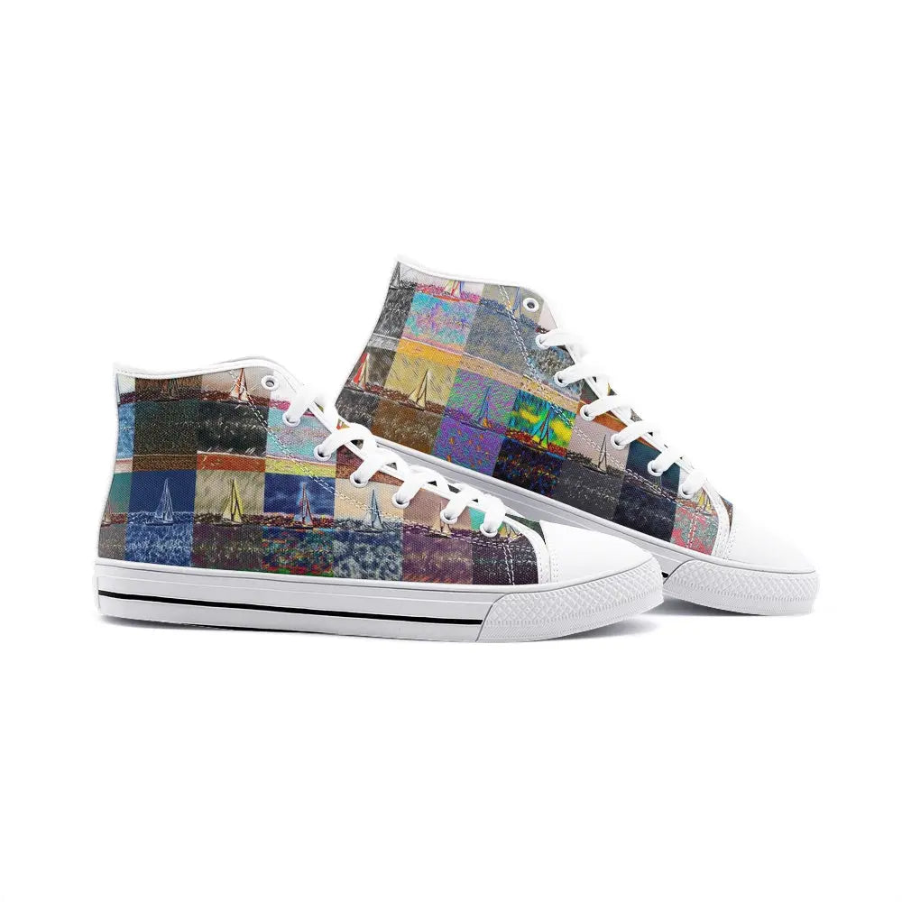 High top sneakers - The show must go on - Marina del Rey Printy6