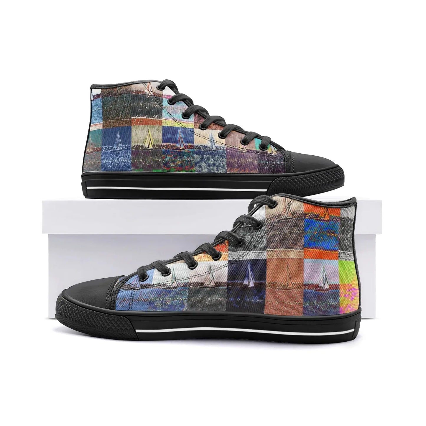 High top sneakers - The show must go on - Marina del Rey Printy6