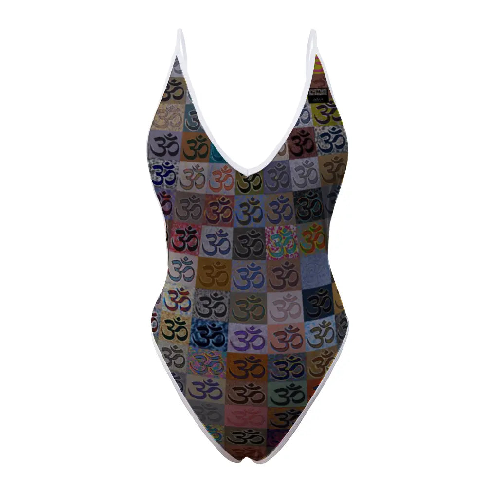 One piece deep V bikini swimsuit - Encore - Om ThisNew