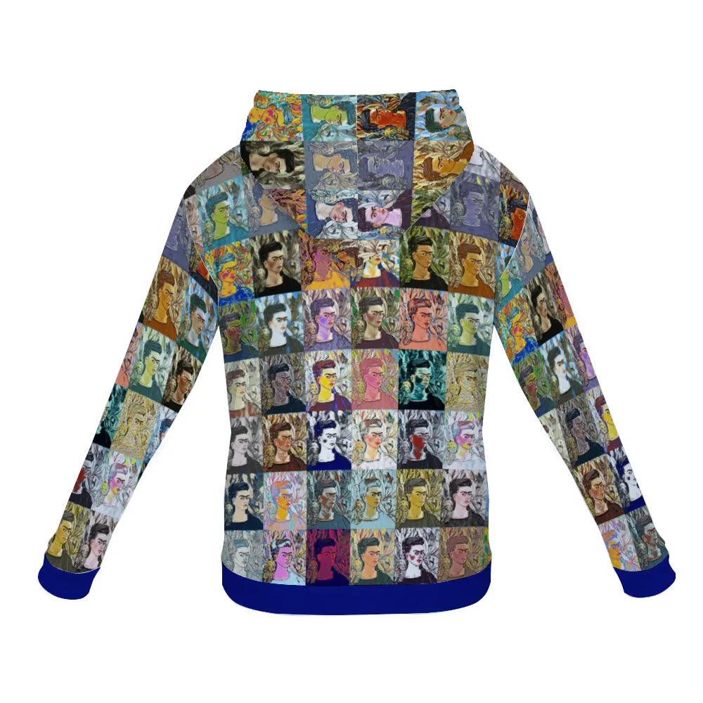 Plush hoodie with pockets - School of painting - Frida Khalo ThisNew