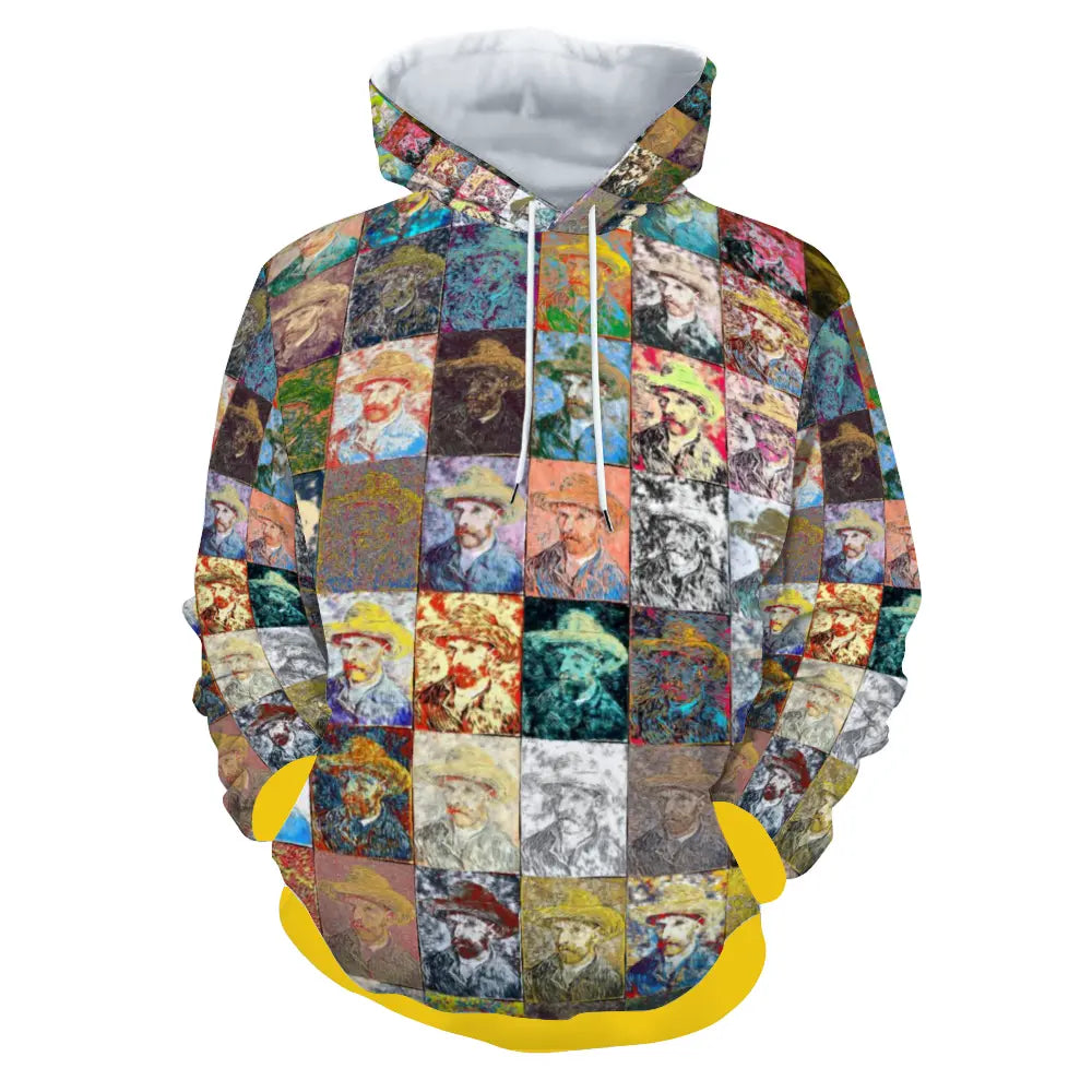Plush hoodie with pockets - School of painting - Vincent Van Gogh ThisNew