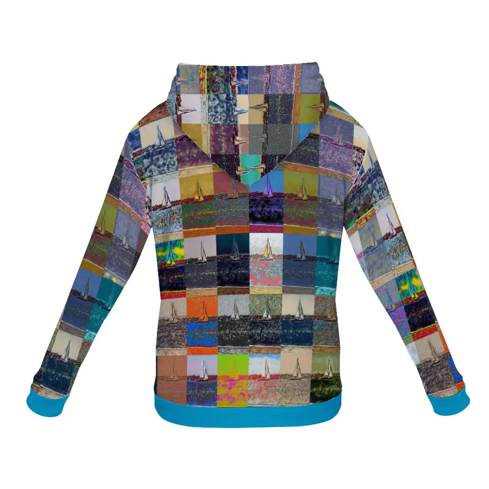 Plush hoodie with pockets - The show must go on - Marina del Rey ThisNew