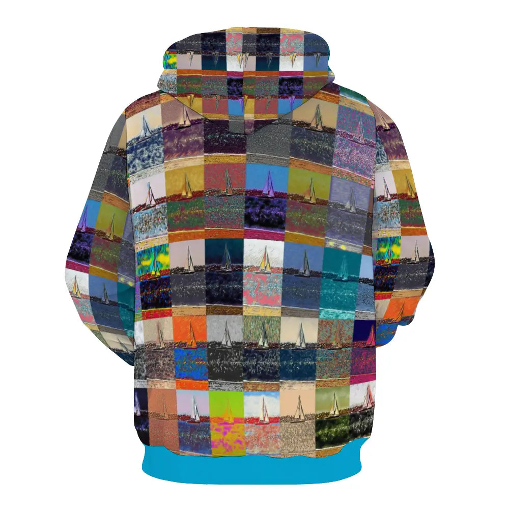 Plush hoodie with pockets - The show must go on - Marina del Rey ThisNew