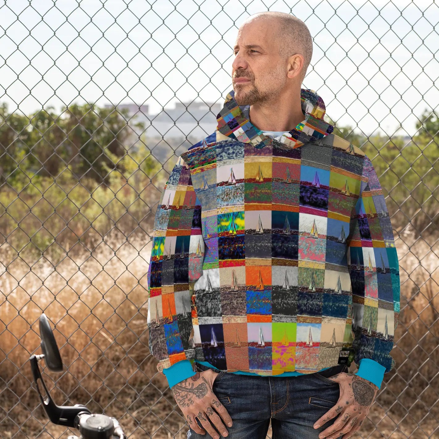 Plush hoodie with pockets - The show must go on - Marina del Rey ThisNew