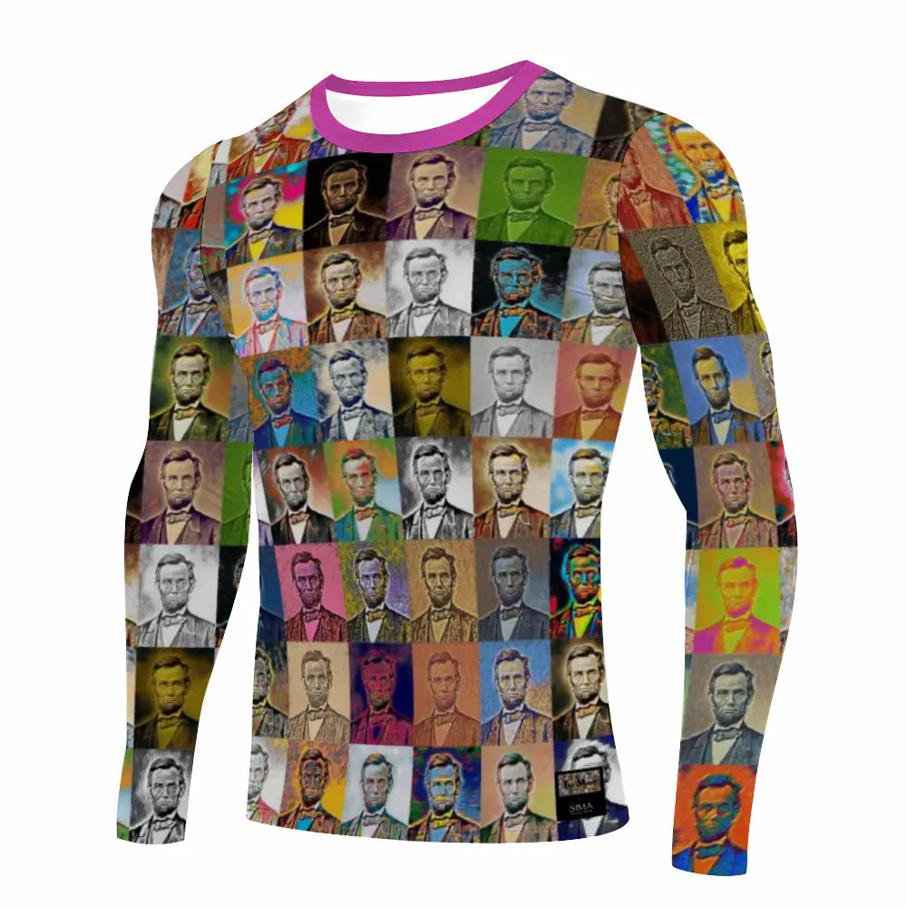 Stretchable long sleeve tee - Encore - Abraham Lincoln ThisNew