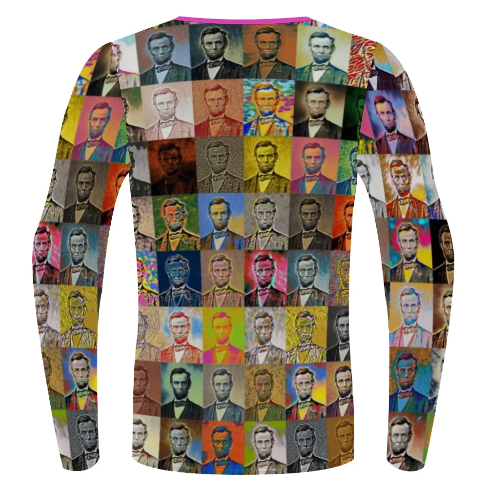 Stretchable long sleeve tee - Encore - Abraham Lincoln ThisNew