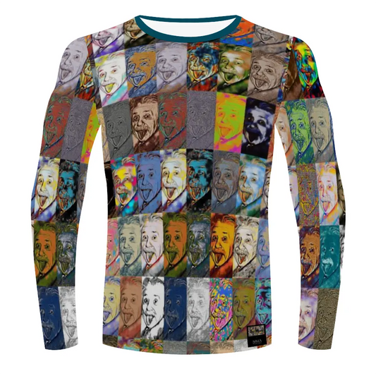 Stretchable long sleeve tee - Encore - Albert Einstein ThisNew