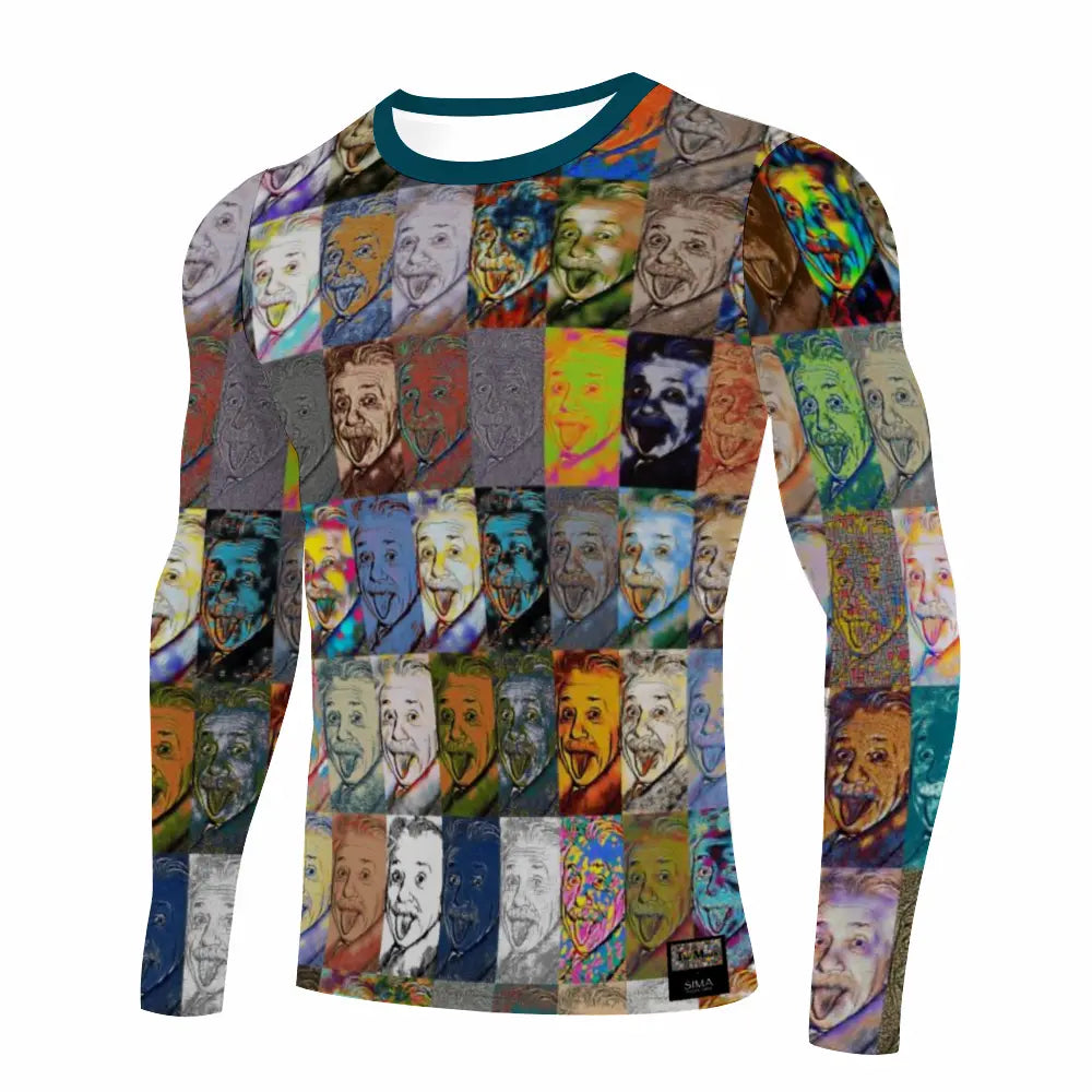 Stretchable long sleeve tee - Encore - Albert Einstein ThisNew