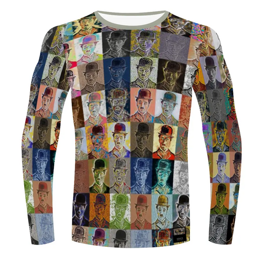 Stretchable long sleeve tee - Encore - Charlie Chaplin ThisNew