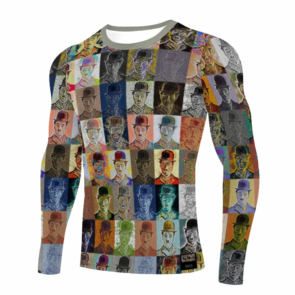 Stretchable long sleeve tee - Encore - Charlie Chaplin ThisNew