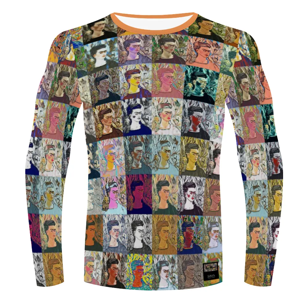 Stretchable long sleeve tee - School of painting - Frida Khalo ThisNew