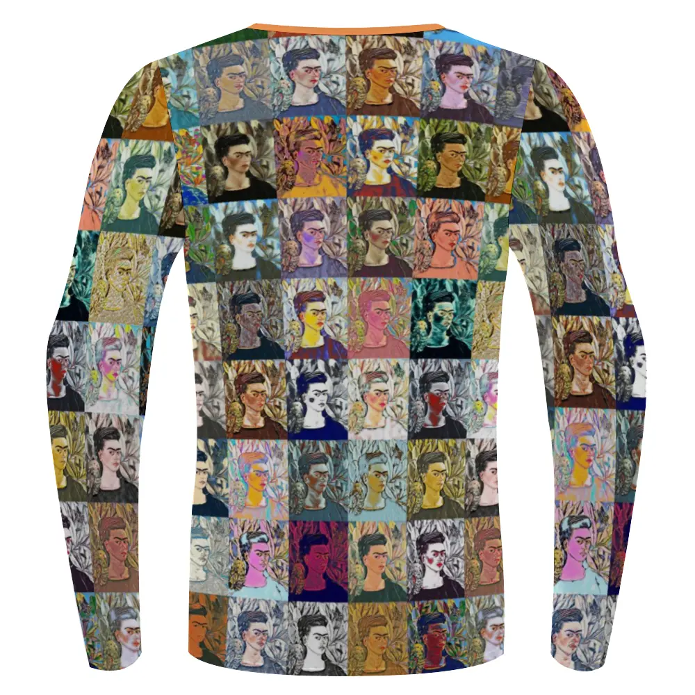 Stretchable long sleeve tee - School of painting - Frida Khalo ThisNew