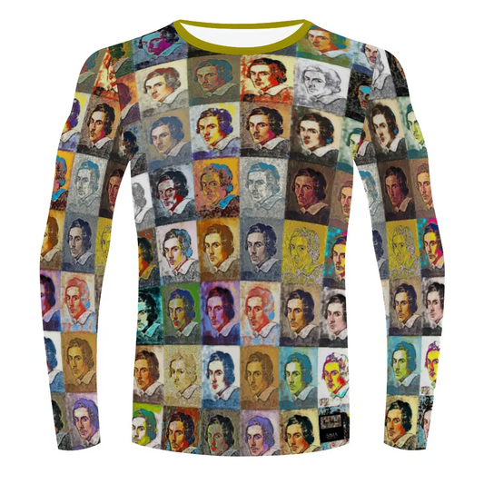 Stretchable long sleeve tee - School of painting - Gian Lorenzo Bernini ThisNew