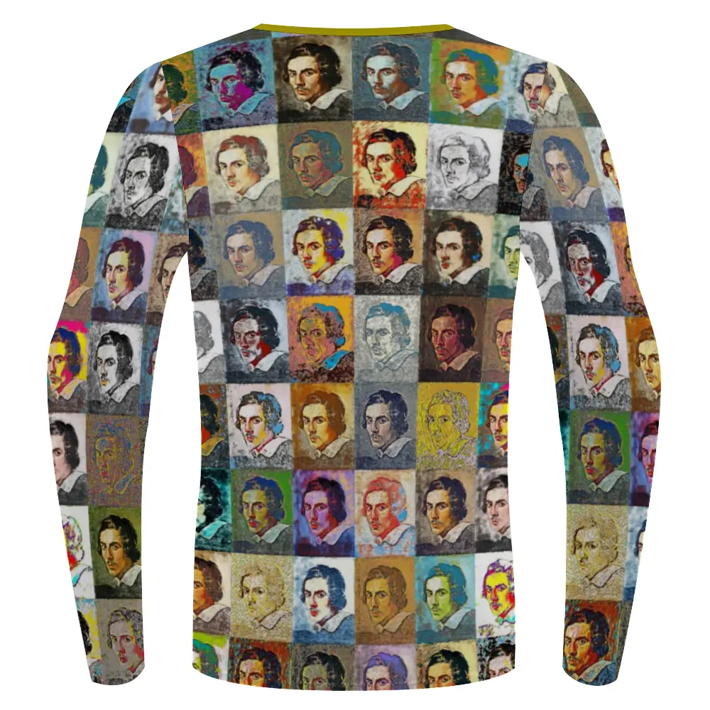 Stretchable long sleeve tee - School of painting - Gian Lorenzo Bernini ThisNew