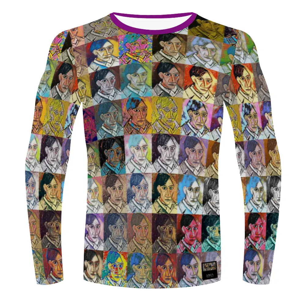 Stretchable long sleeve tee - School of painting - Pablo Picasso ThisNew