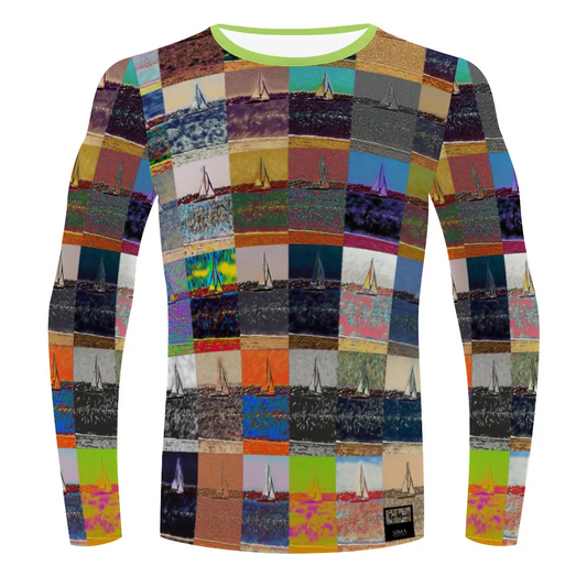 Stretchable long sleeve tee - The show must go on - Marina del Rey ThisNew
