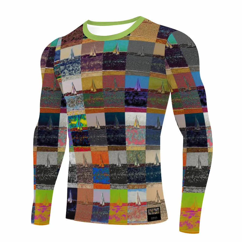 Stretchable long sleeve tee - The show must go on - Marina del Rey ThisNew