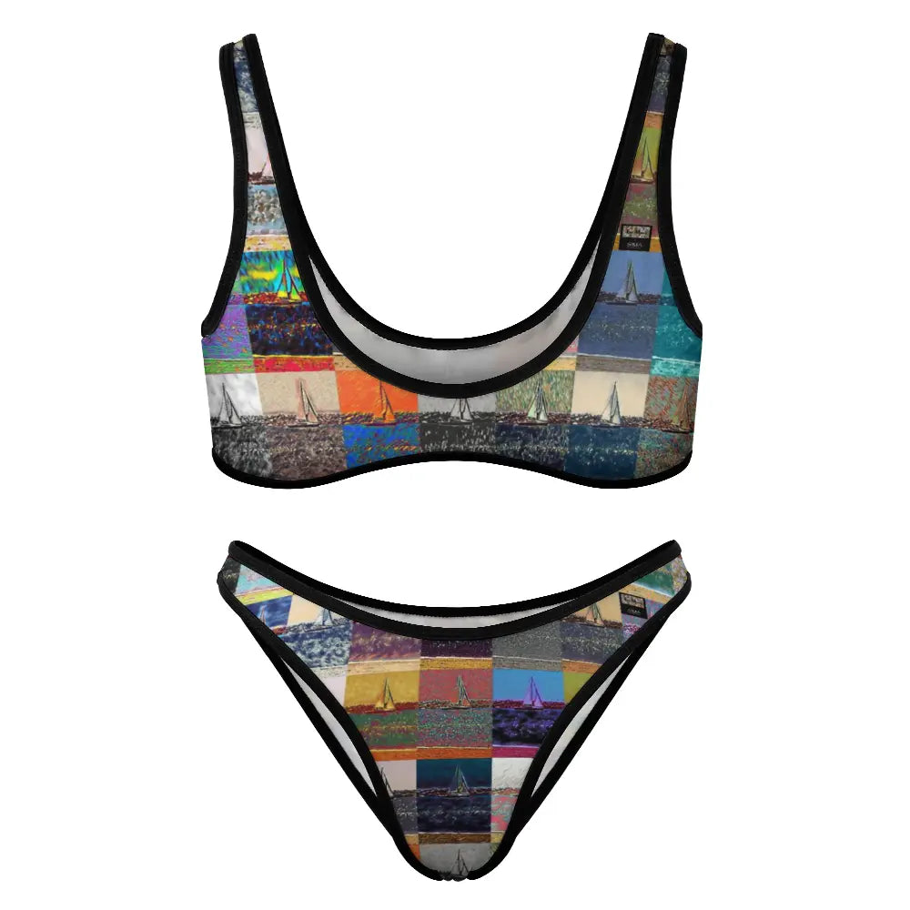 Two piece bikini swimsuit - The show must go on - Marina del Rey ThisNew